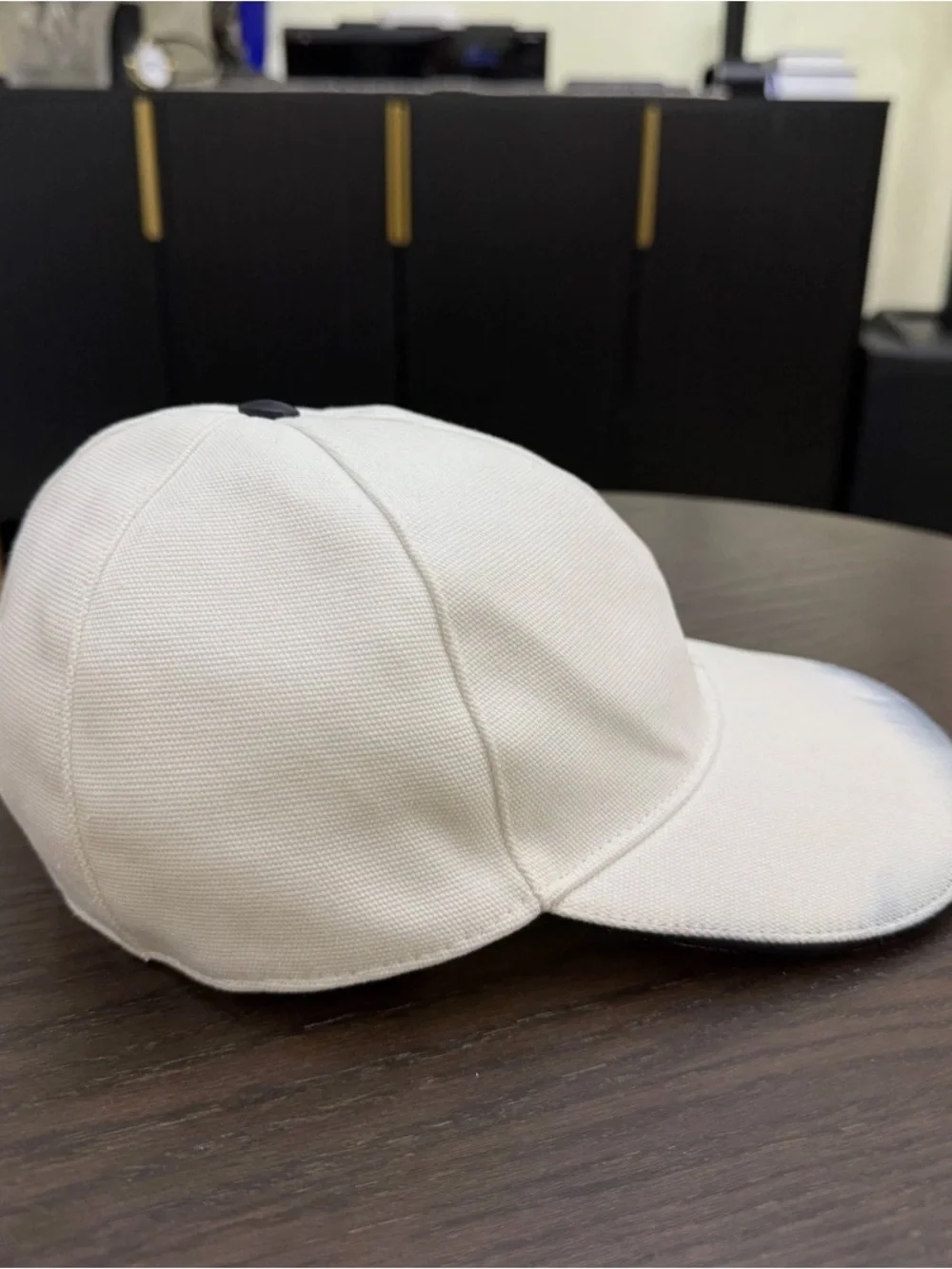 Gucci Cloth white baseball Italy Cap Hat L 59cm $550